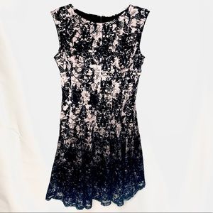 Gabby Skye Lace Fit and Flare Dress